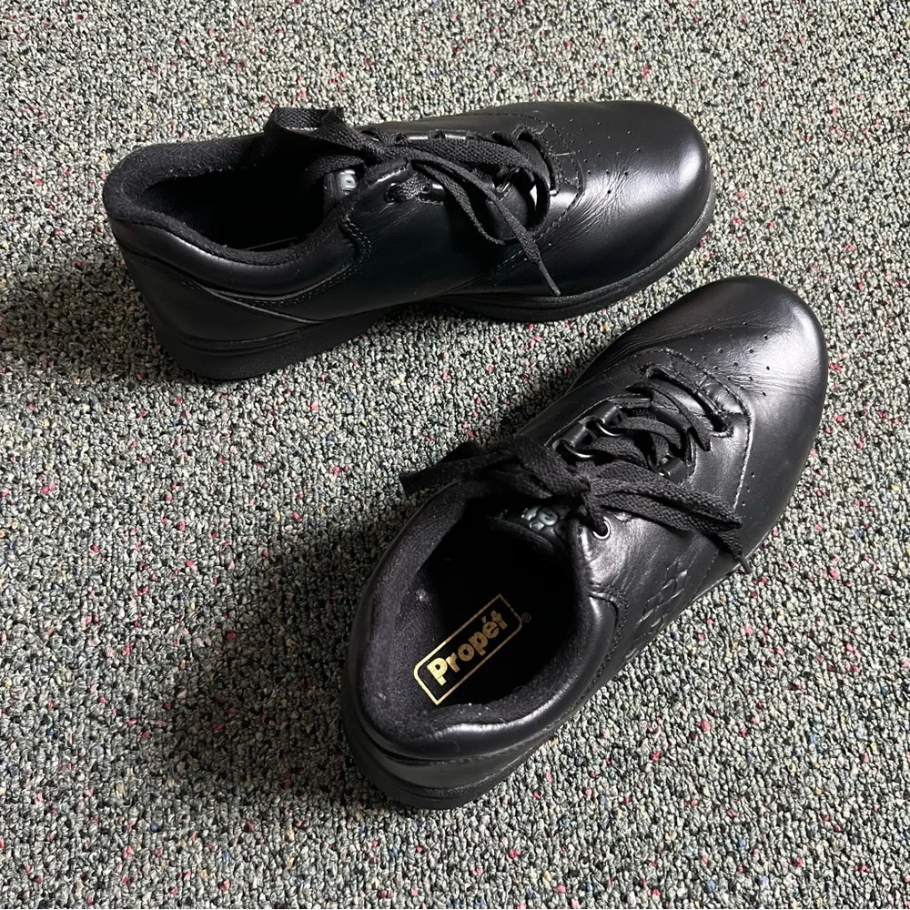 PROPET Black Vista Lace-Up Walker W3910 Oxford Leather Comfort Shoes Sz 8 XX(4E) - Picture 12 of 16